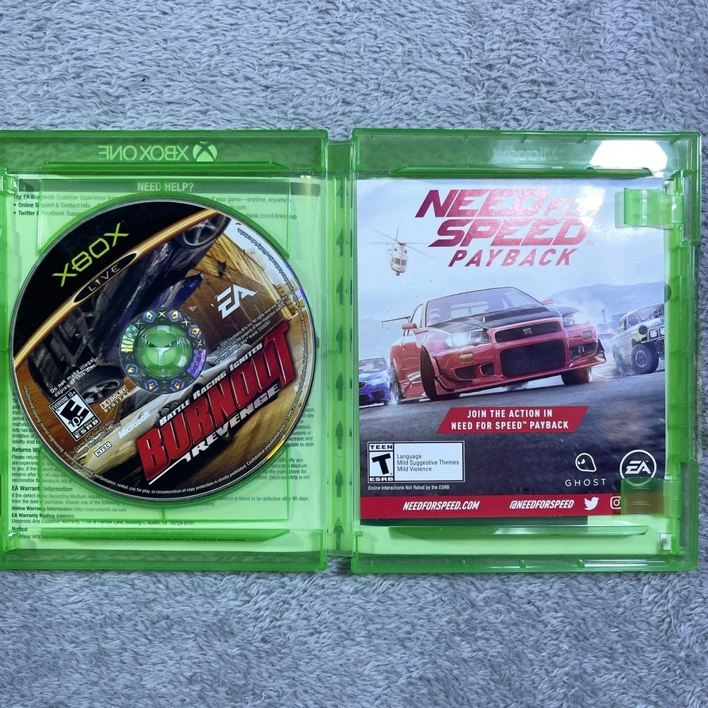 Burnout Paradise Remastered Xbox One Video Game Disc Case‎